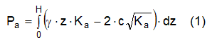 Formula spinta terreno